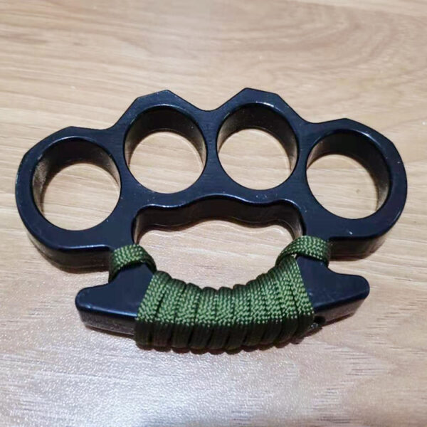 Fiber-reinforced Alloy Fist Weapon Iron Four-finger Defense Handheld Aluminum Alloy Self-defense Equipment Hand Buckle
